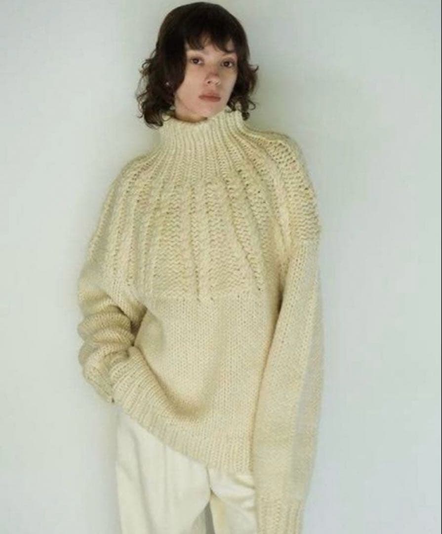 CLANE CHUNKY CABLE HAND KNIT TOPS サイズ1