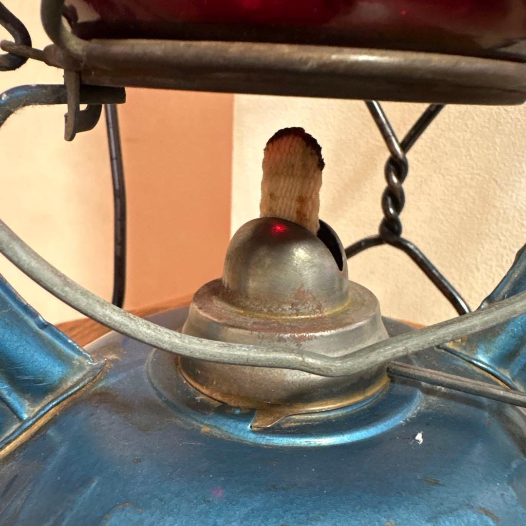 DIETZ オイルランタン アンティーク レッドグローブ 実働可能 - メルカリ