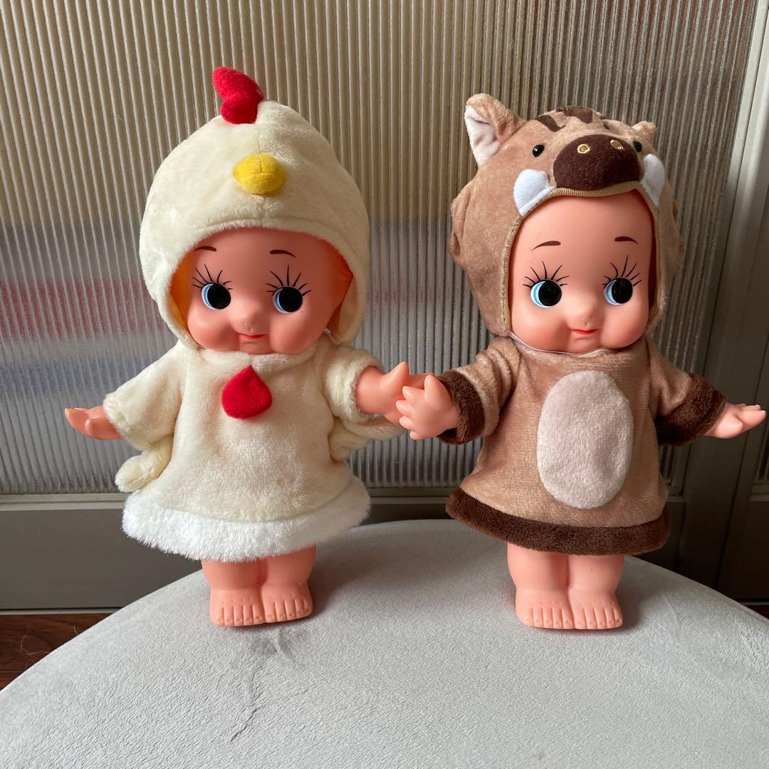 非売品2体】キューピー 干支人形（丑・猪） - メルカリ