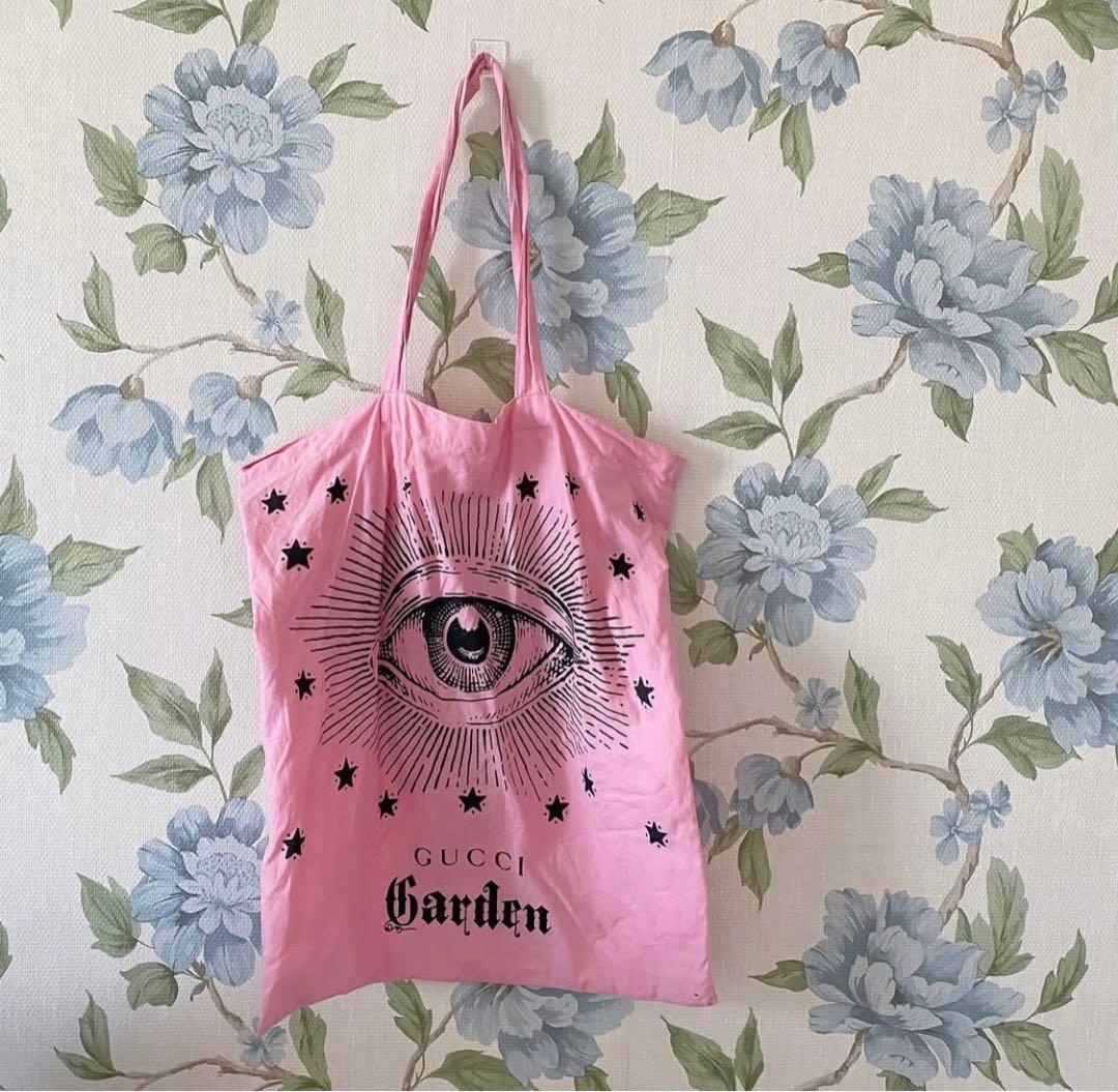 GUCCI GUCCI Garden ピンク エコバッグ