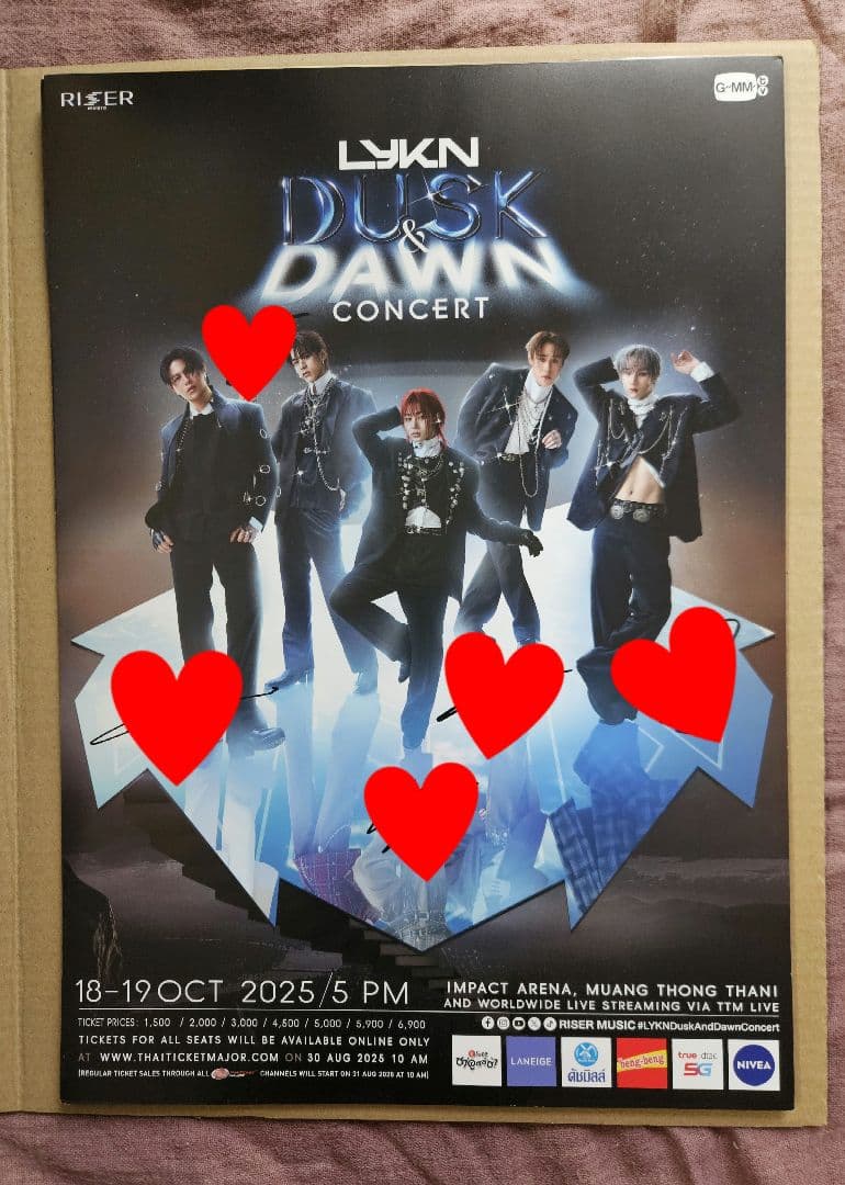 【直筆サイン】LYKN DUSK & DAWN CONCERT ポスター