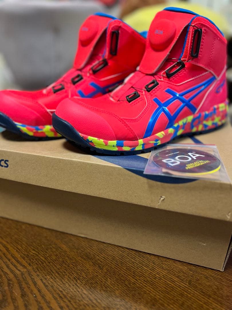 asics BOAシステム安全靴 ピンク CP304安全靴♡