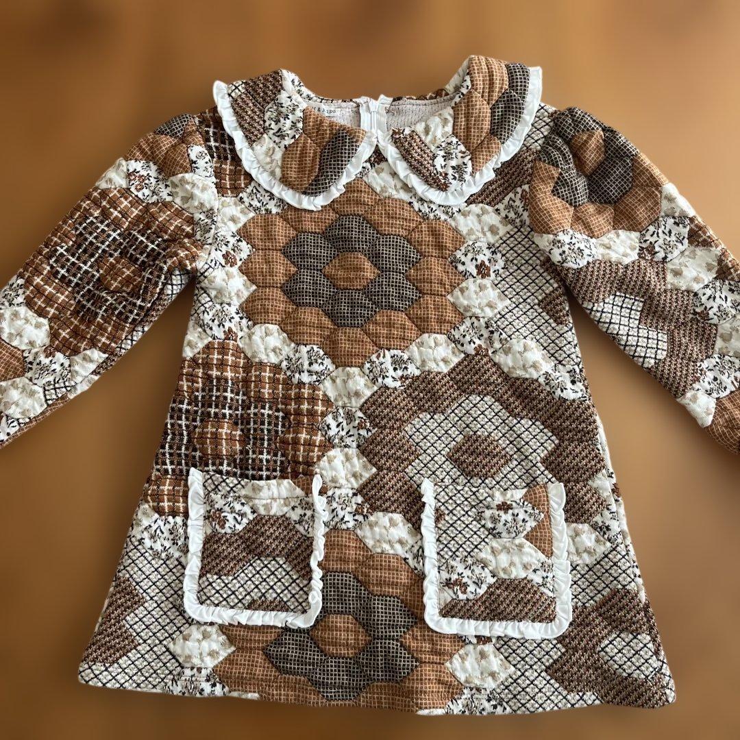 ワンピース FISH&KIDS PATCHWORK DRESS 2-3y