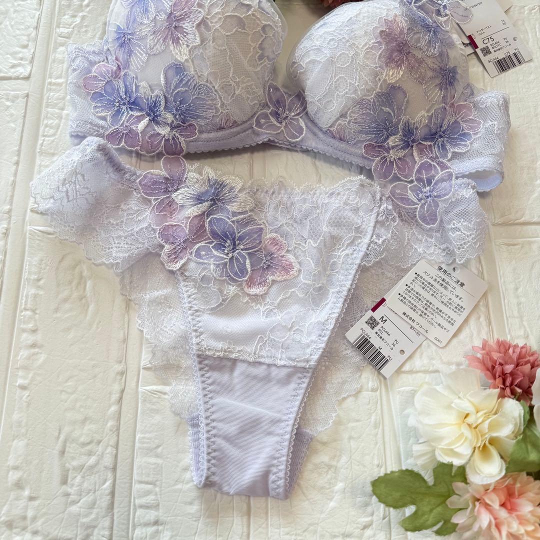 新品】wacoal パルファージュ 44 ブラ ソングセット C75M PU - メルカリ