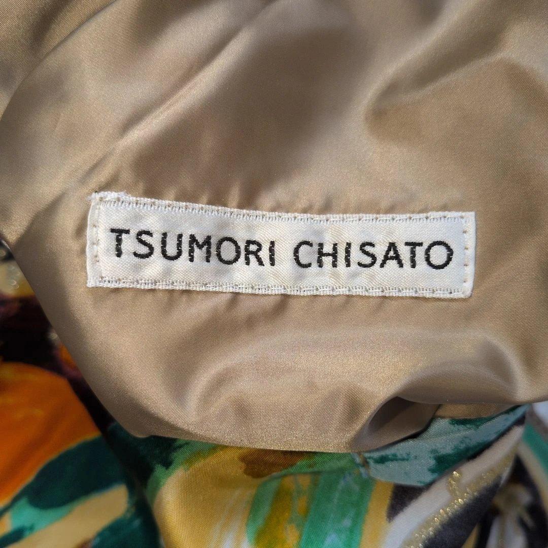 ツモリチサト ベロア＆シルク異素材ダウンリバーシブルコート Mサイズ