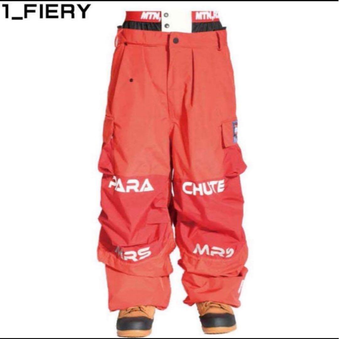 新品★未使用(試着だけ)マウンテンロックスター　スノーウエア　パンツ 24-25 MTN.ROCK STAR【マウンテンロックスター】PARACHUTE PANTS