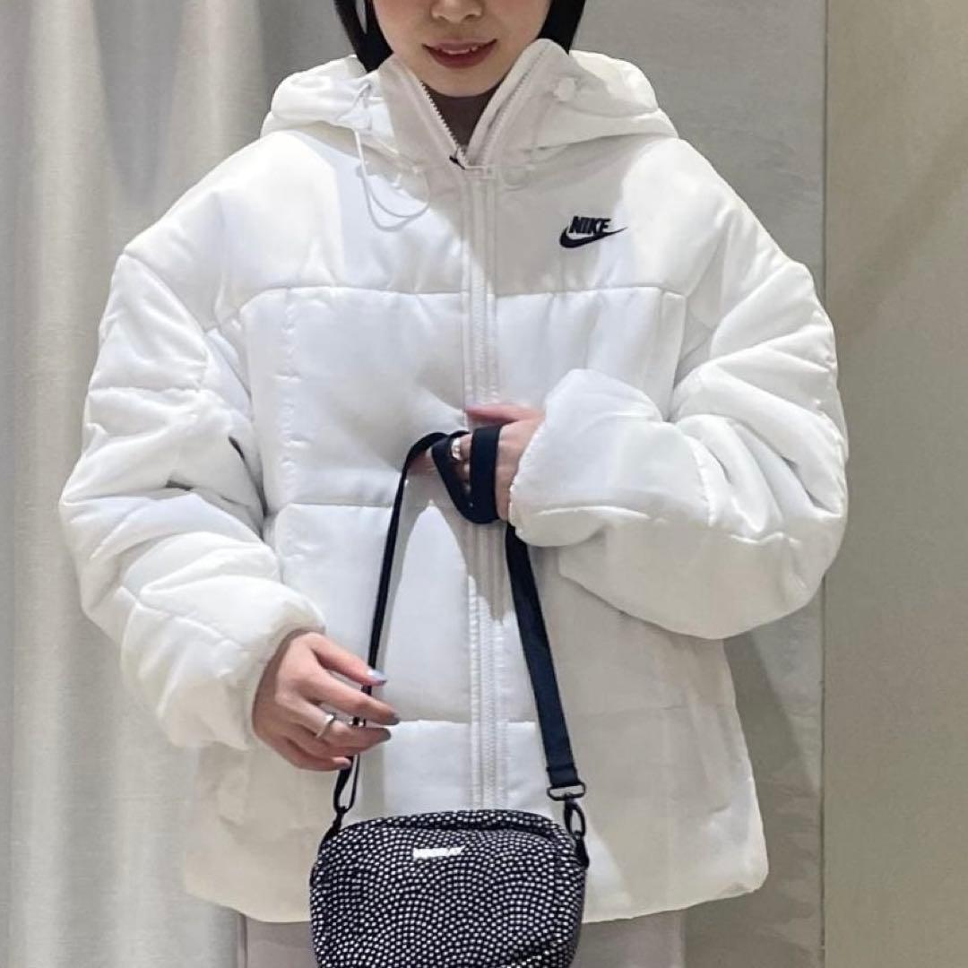L 新品 ナイキ 中綿ジャケット ショート ダウン レディース パファー