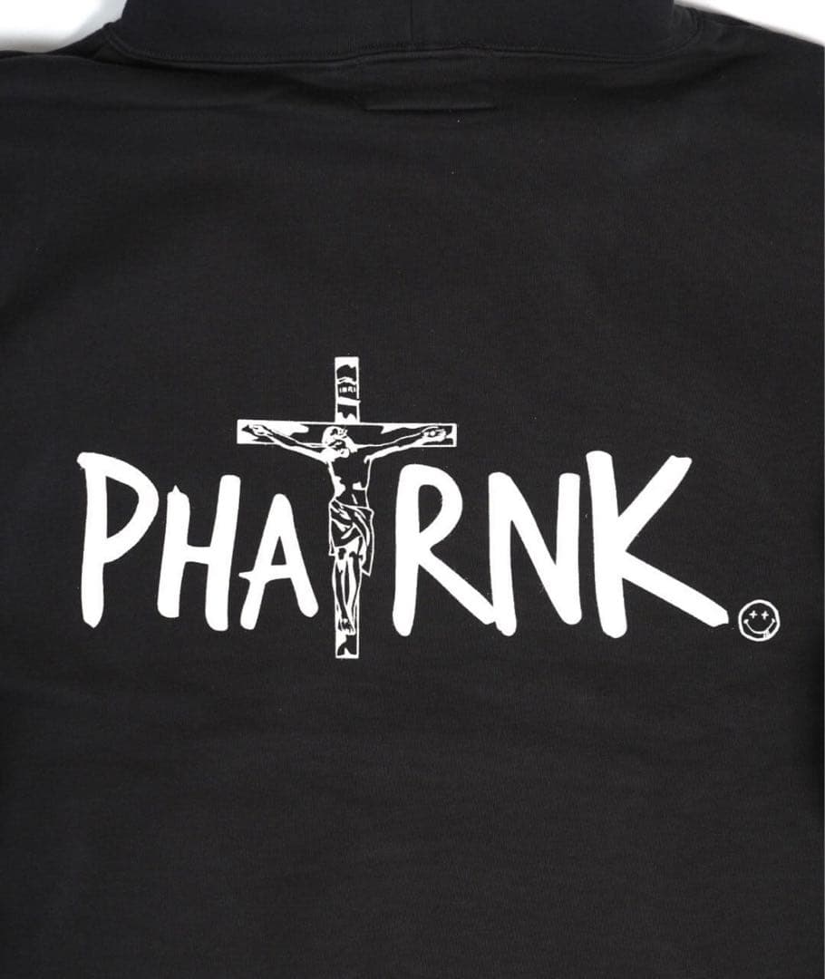 6208激レア ファットランク PHATRNK キリスト パーカー 黒色 L - メルカリ