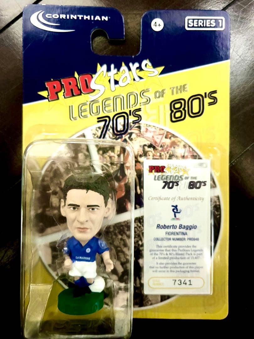 コリンシアン ロベルト・バッジョフィギュア4体 + 記念切手セット