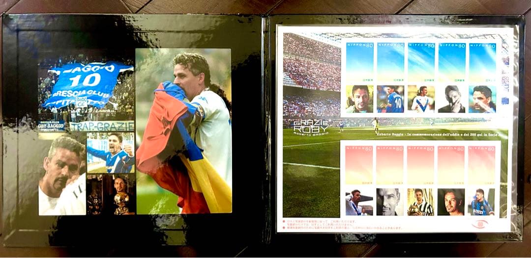 コリンシアン ロベルト・バッジョフィギュア4体 + 記念切手セット