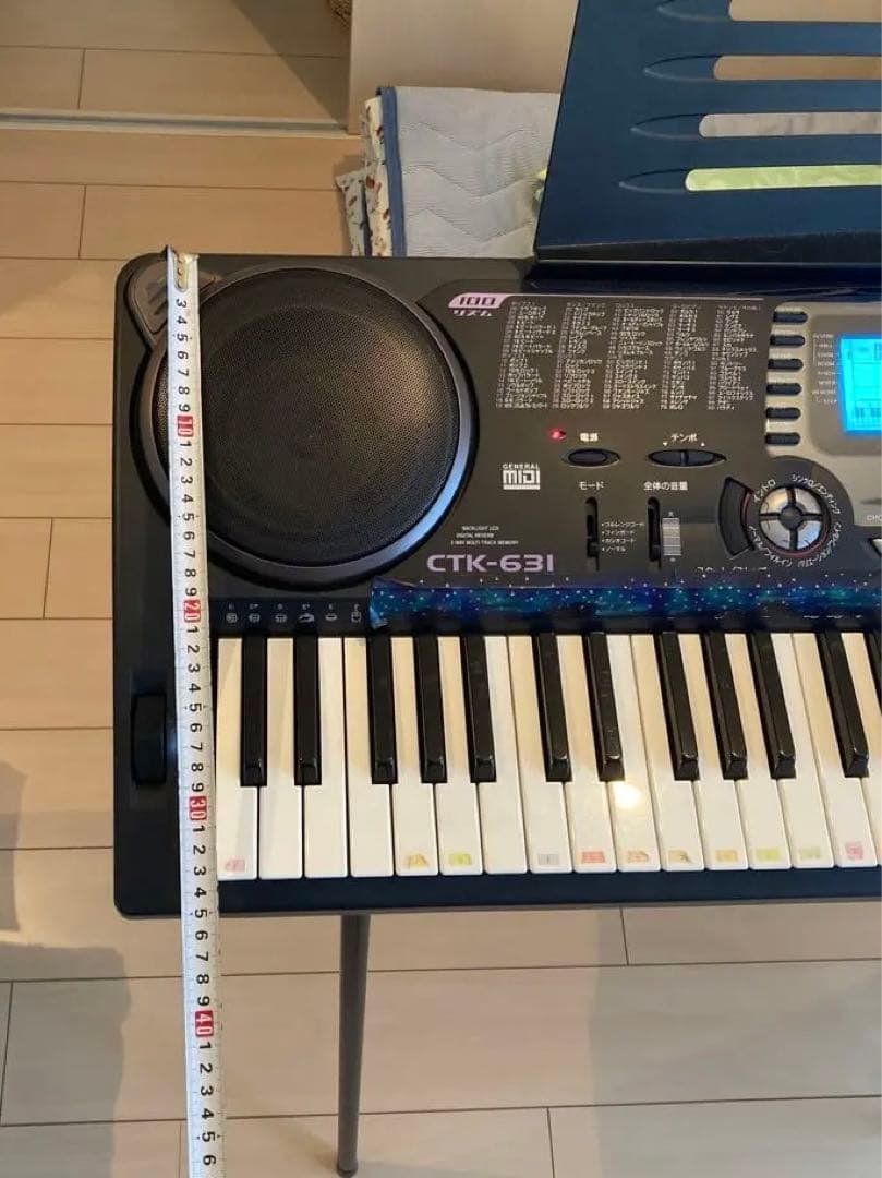値下げ！CASIO CTK-631電子キーボード スタンド アダプタ61 鍵盤