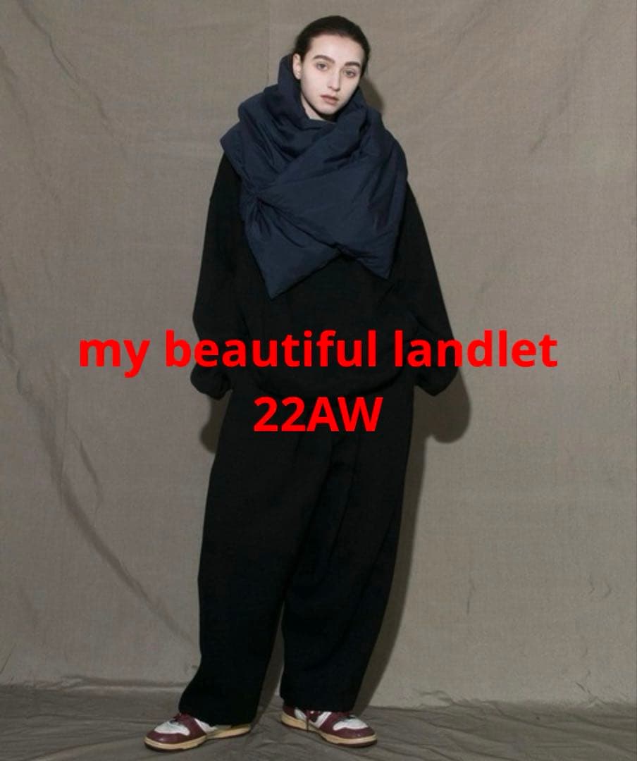 【22AW my beautiful landlet 河田ダウンストール】