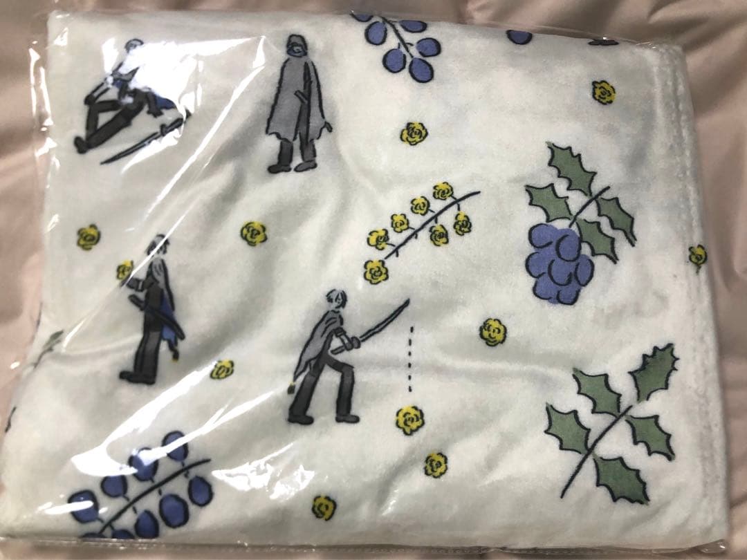 刀剣乱舞　鬼頭祈　ビッグブランケット （山姥切長義とヒイラギナンテン）