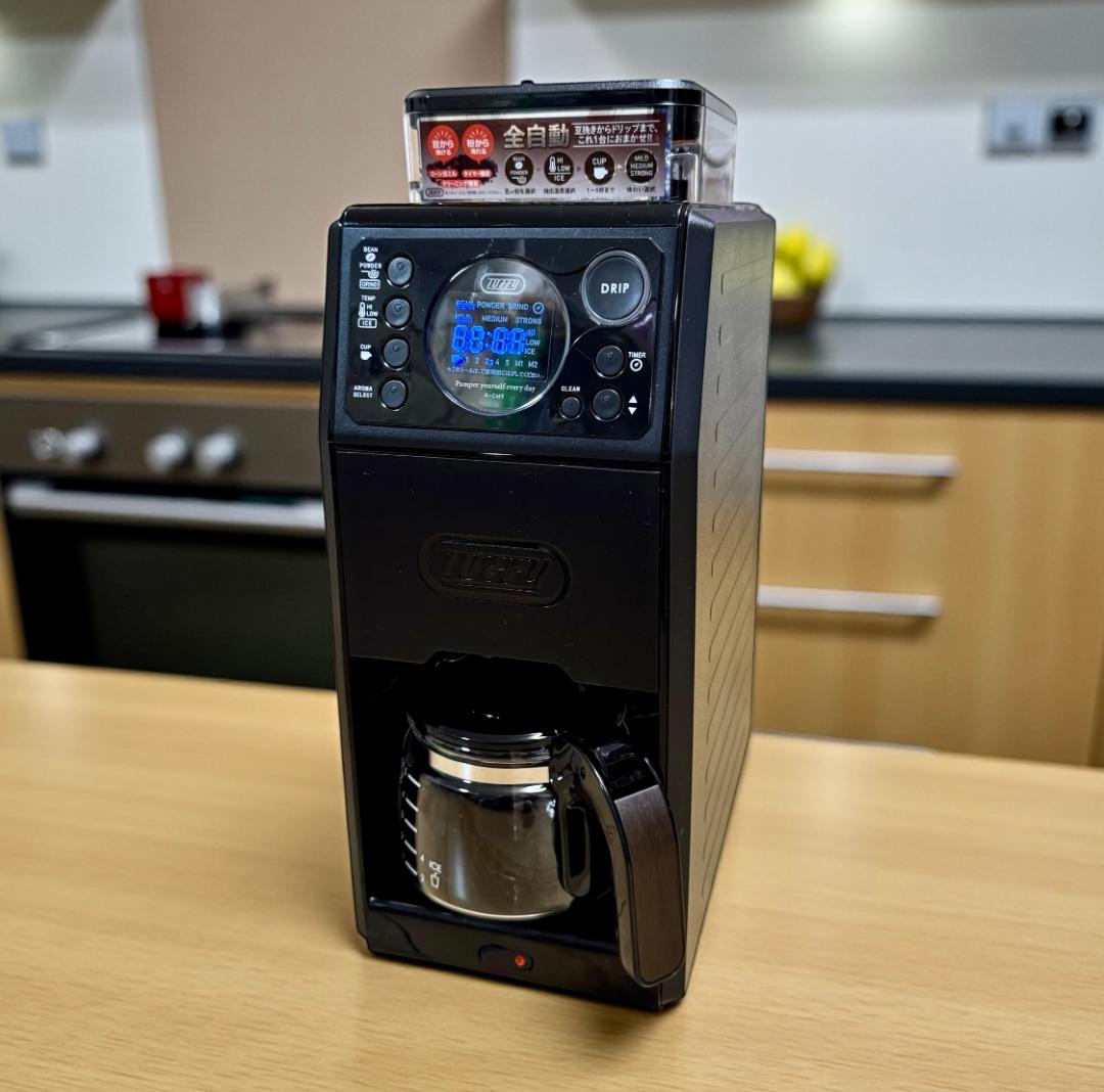 【美品】Toffy 全自動ミル付カスタムドリップコーヒーメーカー K-CM9