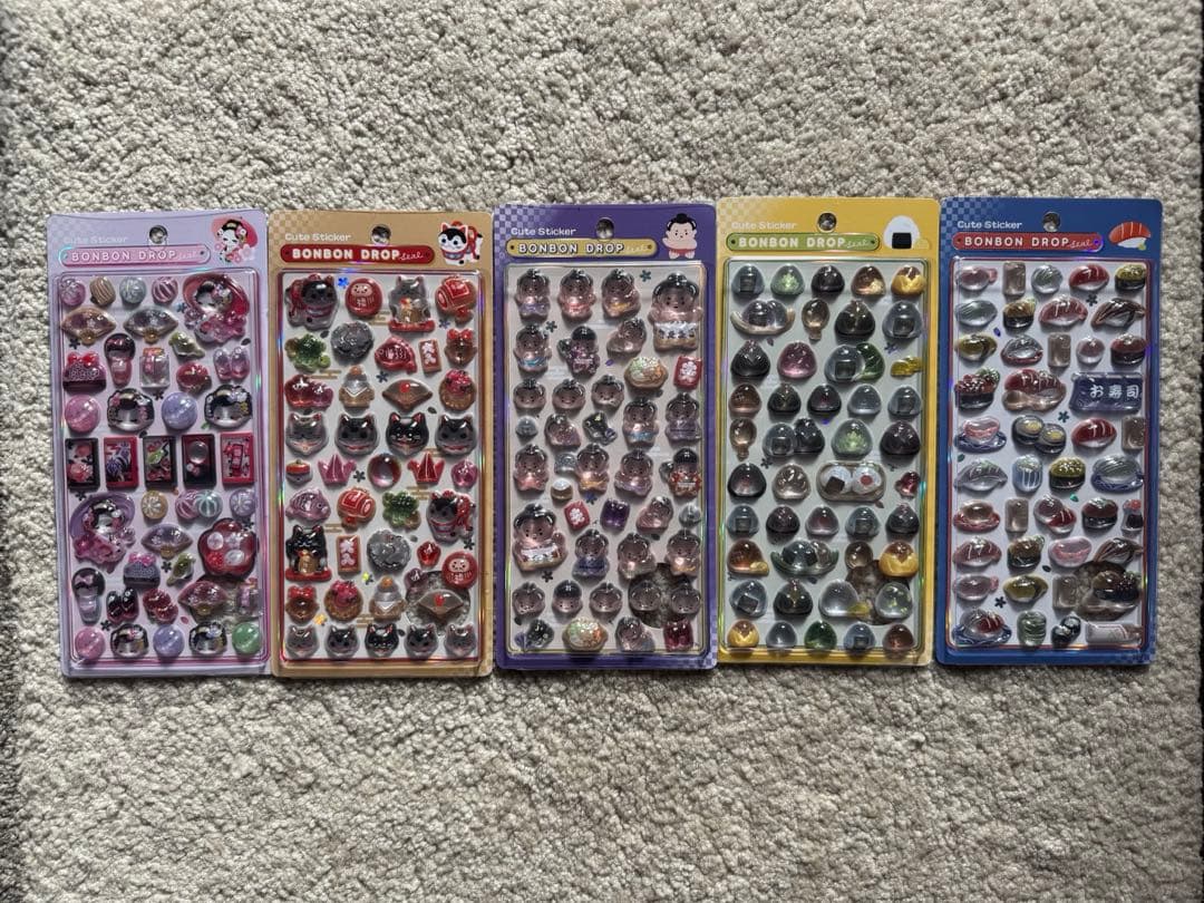 BONBONDROP ボンボンドロップシール　和柄5種