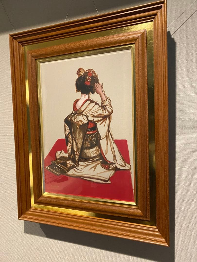 日本画　小松崎邦雄　舞妓
