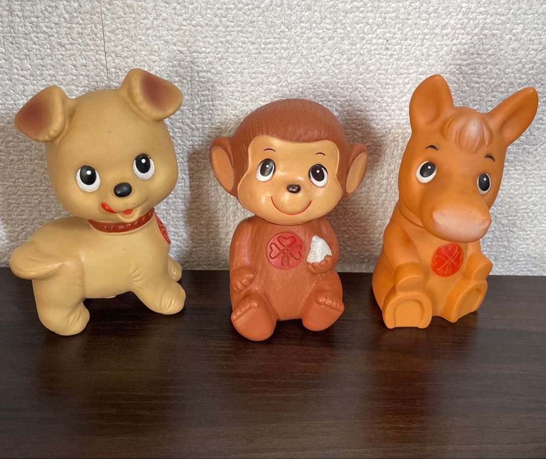 【当時物】昭和レトロ アンティークソフビ貯金箱 農協／農林中金ソフビ貯金箱