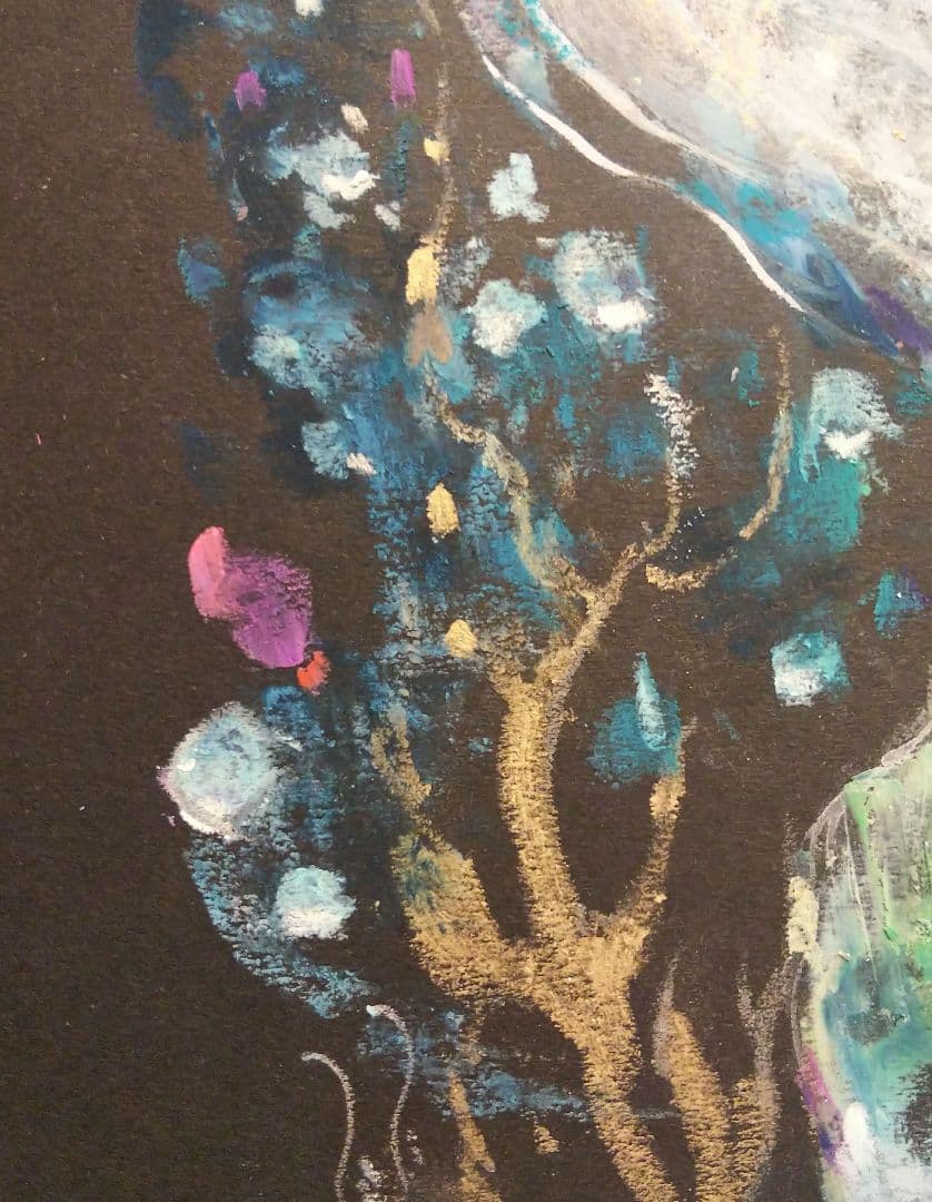 クリオネ 天使 海 幻想的 インテリア 壁飾り 原画 イラスト