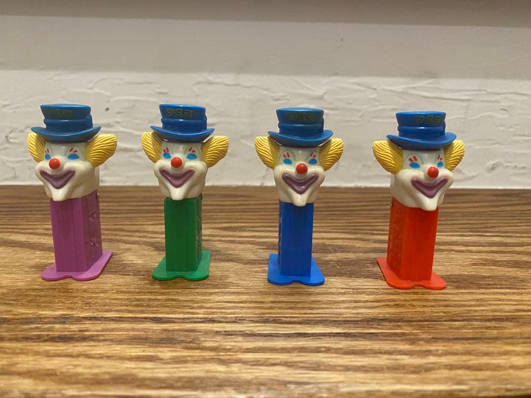 【SALE】PEZ ペッツ ミニ ピーター ピエロ 希少 ヴィンテージ4本セット