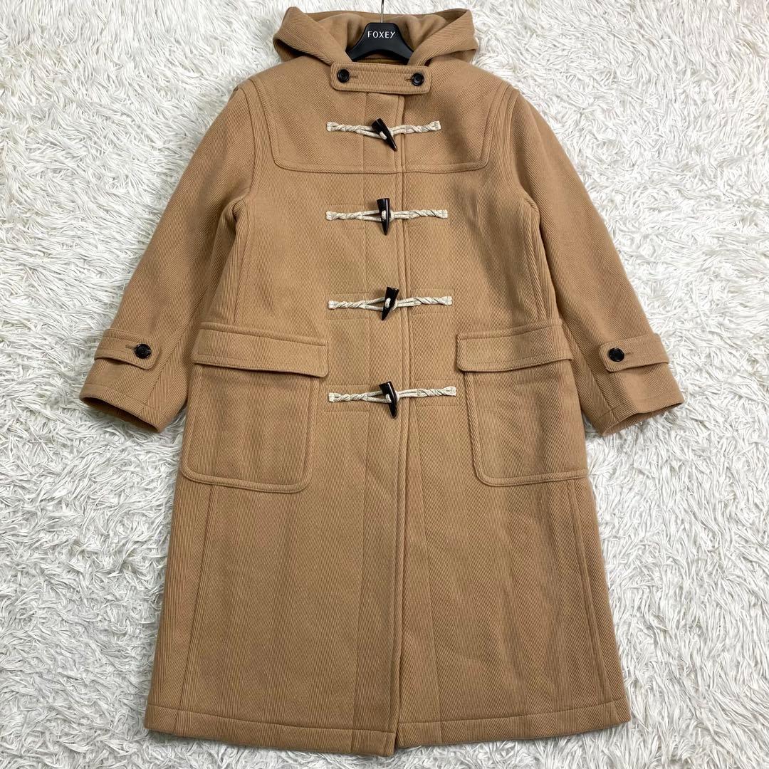 極美品✨近年 23区 ヘリンボーン ダッフルコート ロング丈 キャメル 38