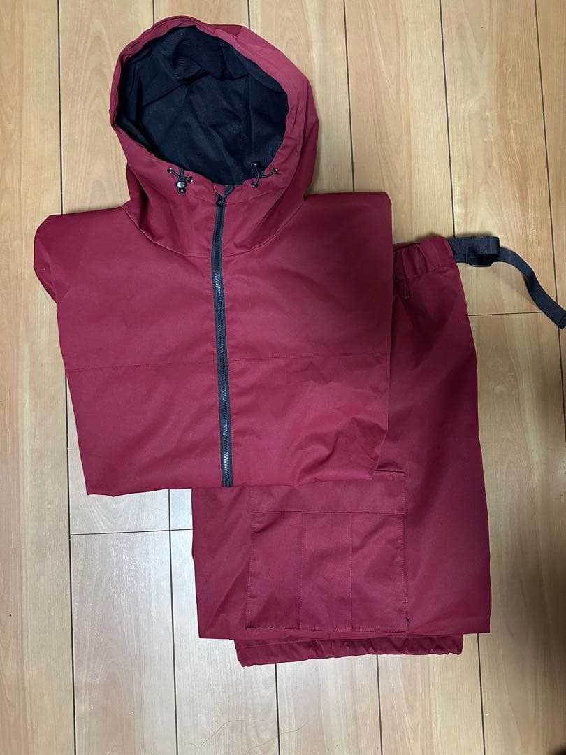 HIMAWANI エンジ スノーボードウェア上下 Mサイズ