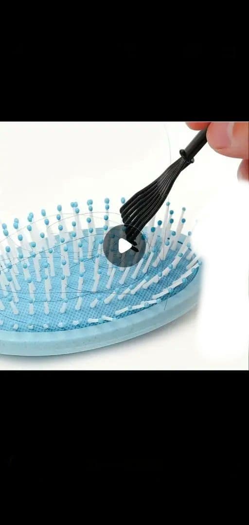 ヘアーブラシクリーナー ブラック日本橋江戸屋 特級黒豚毛 ≪手植え