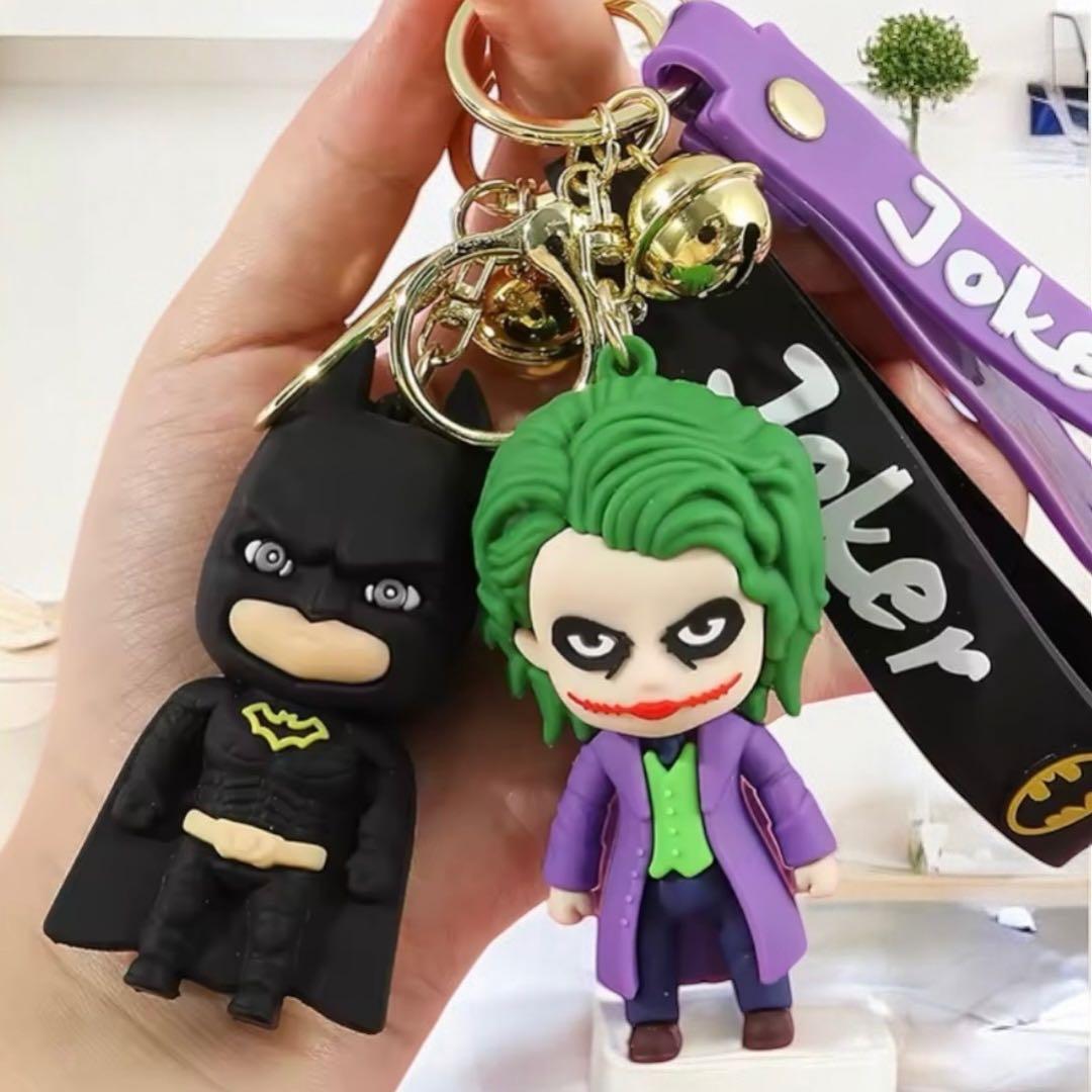 【2個セット❣️】アメコミ バットマン＆ジョーカーパープルver キーホルダー
