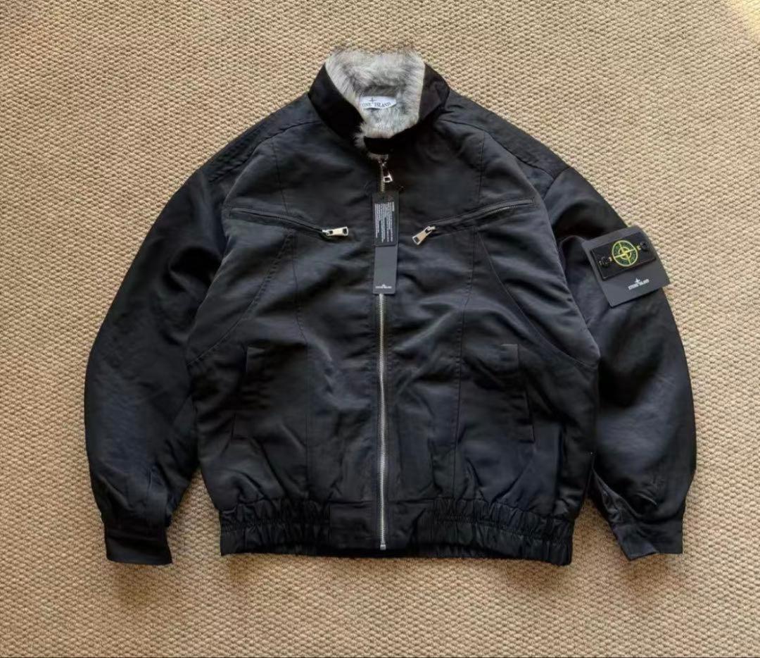 Stone  ブラックボアジャケット M ストリート