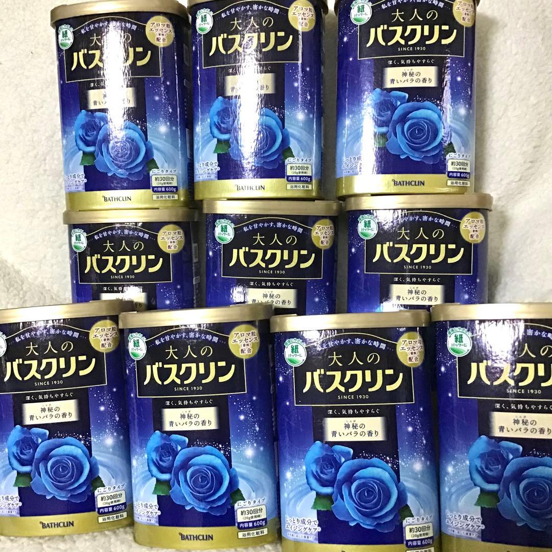 大人のバスクリン 神秘の青いバラの香り 600g 10個セット