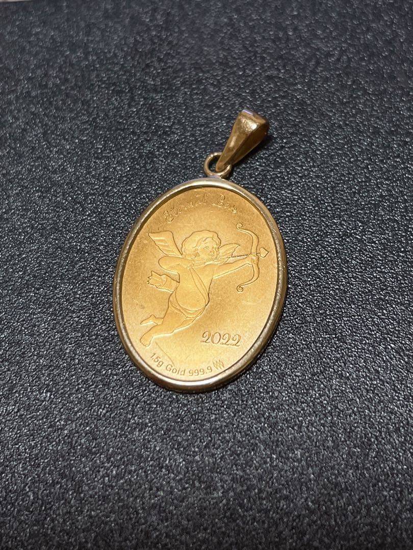 純金K24 トップ キューピット パラオ 2022 オーバル