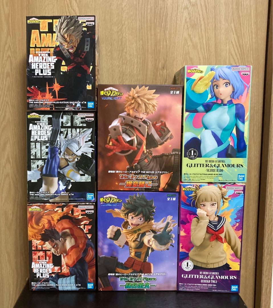 ヒロアカ フィギュア 7点 爆豪勝己 緑谷 ミルコ ねじれ トガ エンデヴァー