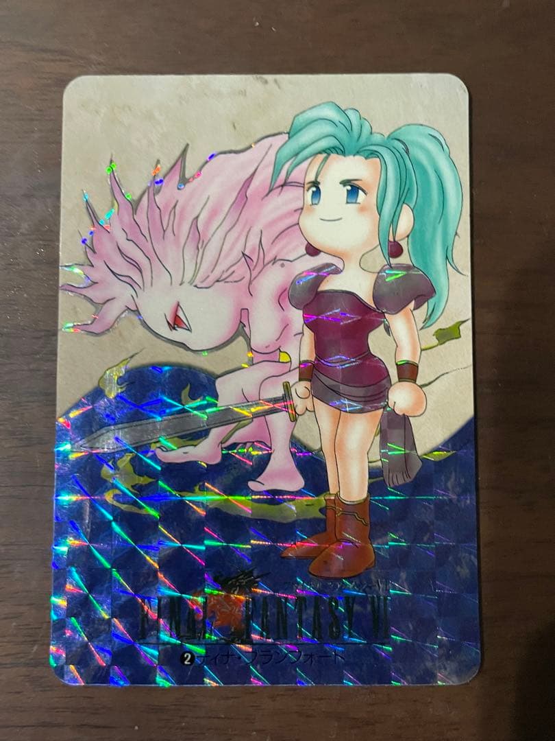 希少品 美品 ファイナルファンタジー6 FF6 (ティナ) カードダス