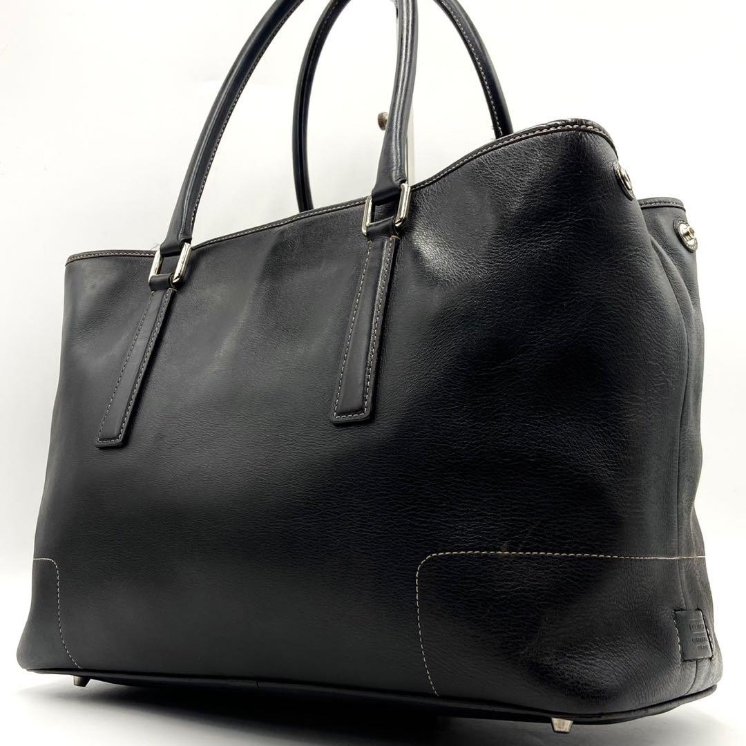 【美品】COACH メンズ トートバッグ A4収納 レザー ブラック 肩掛け Amazon | [COACH] [コーチ] バッグ メンズ アウトレット トートバッグ