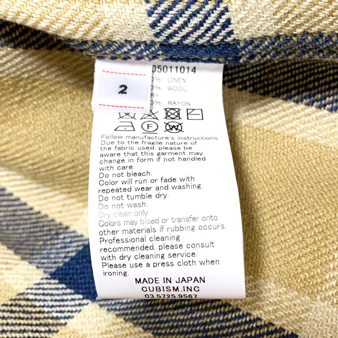 visvim LUMBER L/S リネン×ウール チェックシャツ ベージュ 2 - メルカリ