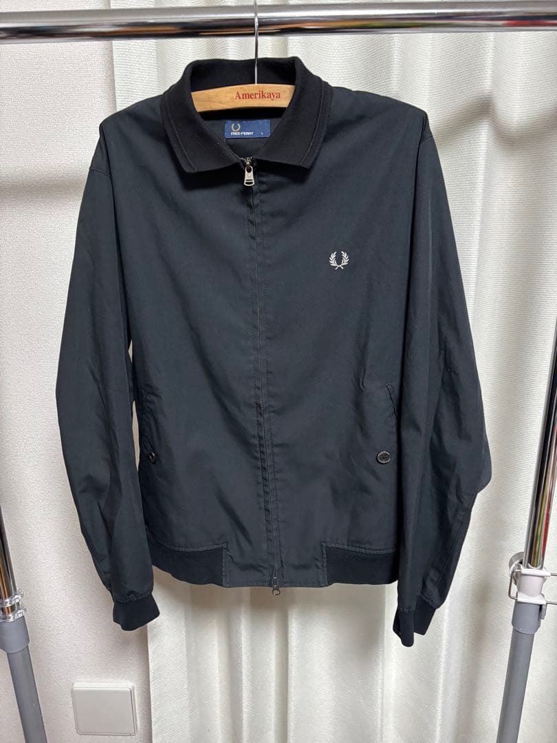 Fred Perry ブラック ジャンパー L