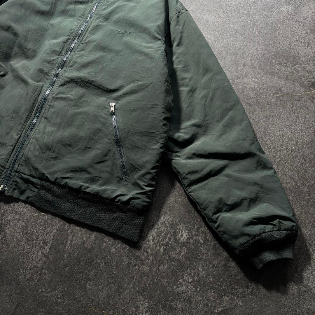 L.L.Bean エルエルビーンウォームアップジャケットグリーンフリース古着XL