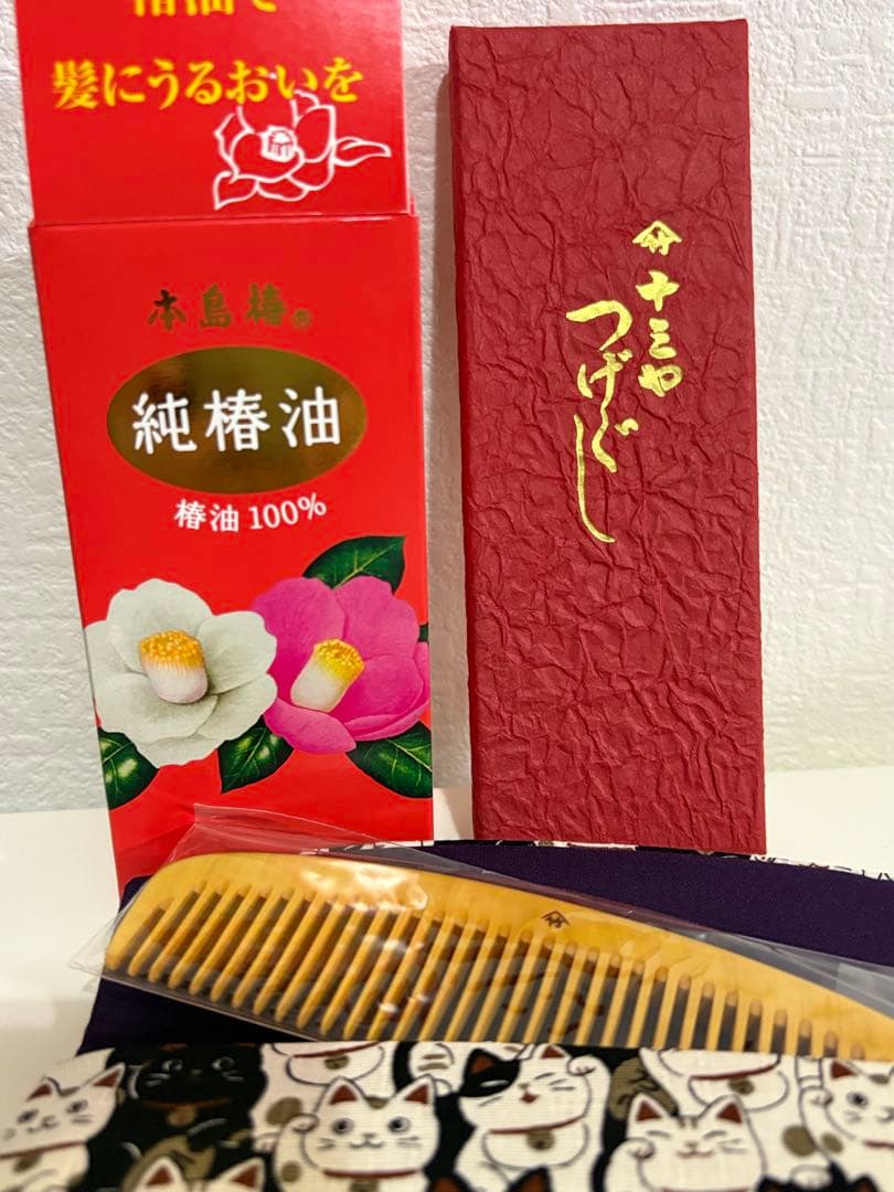 本島椿 純椿油 70ml コーム付き