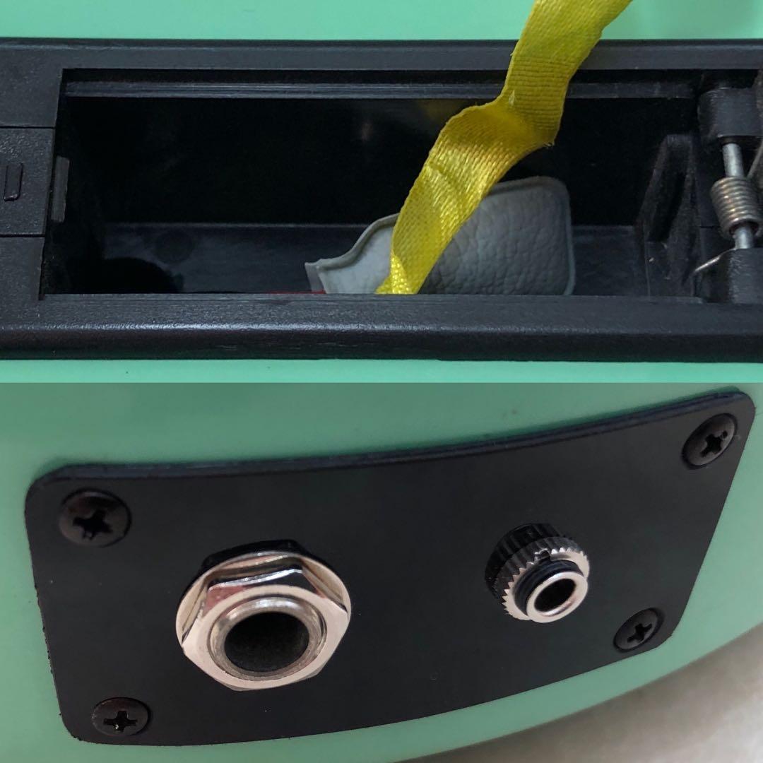 美品】ZO-3 ミントグリーン アンプ内蔵ミニギター ヘッドフォン端子付