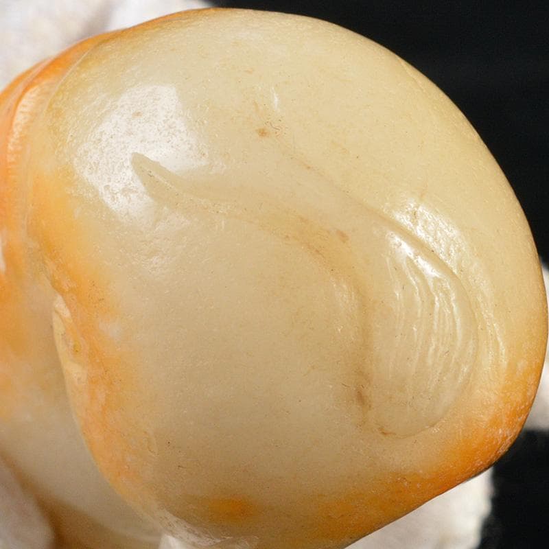 中国 玉石彫刻 神獣 紙鎮 根付 置物 V R6003E - メルカリ