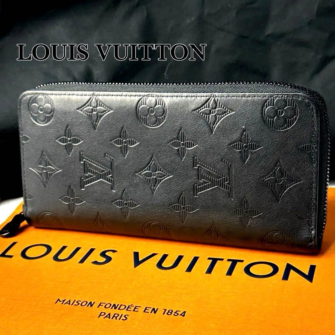 【極美品】 ルイヴィトン 長財布 モノグラムシャドウ ヴェルティカル RFID