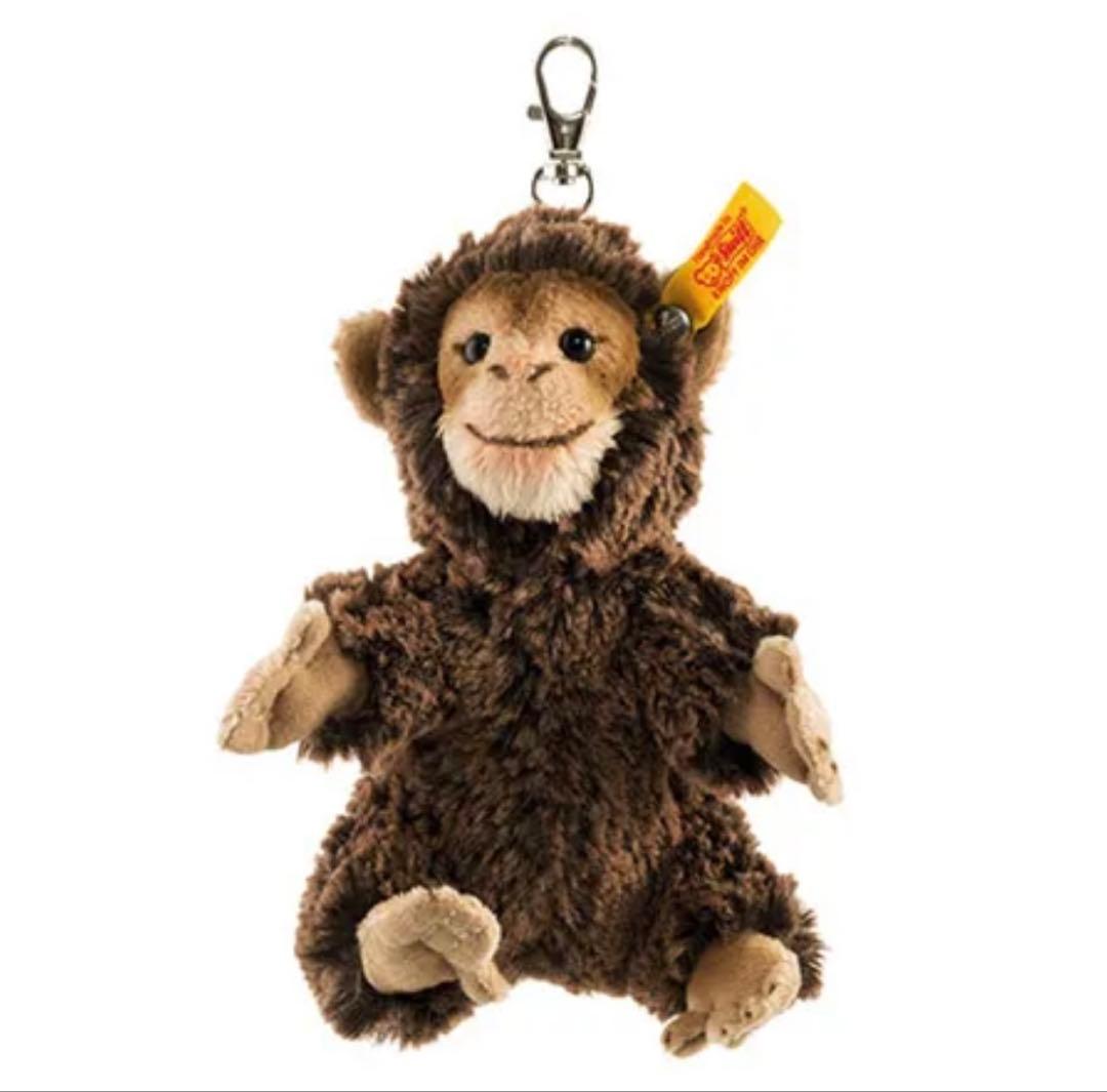 Steiff モンキー ぬいぐるみ 約15cm クリップ付き