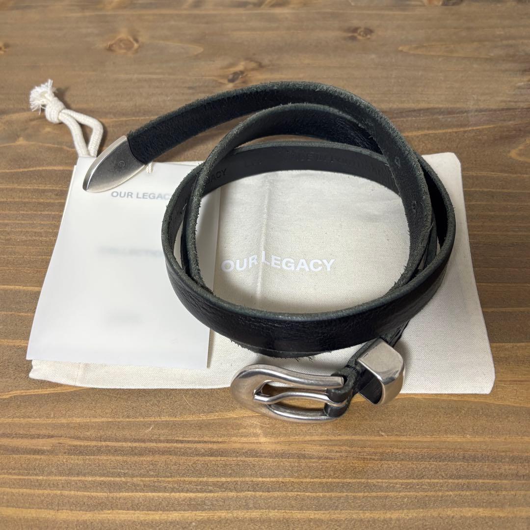 小物 Our Legacy 2cm Belt BLACK 80 90