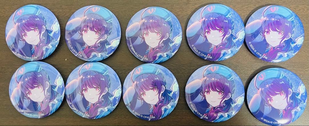 プロセカ　朝比奈まふゆ　グリッター缶バッジ　48A