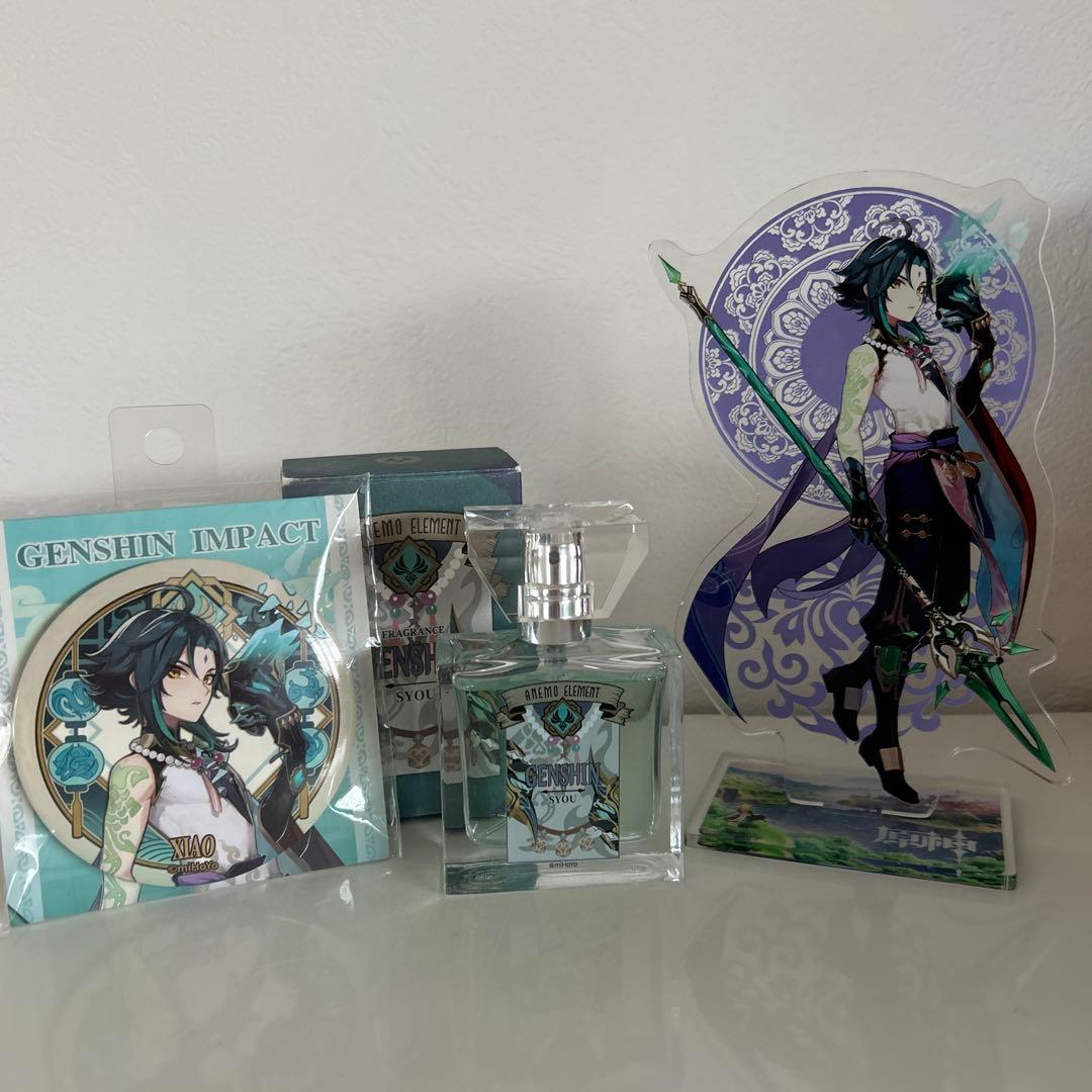 原神 魈 フレグランス 香水 アクリルスタンド、缶バッジ付き