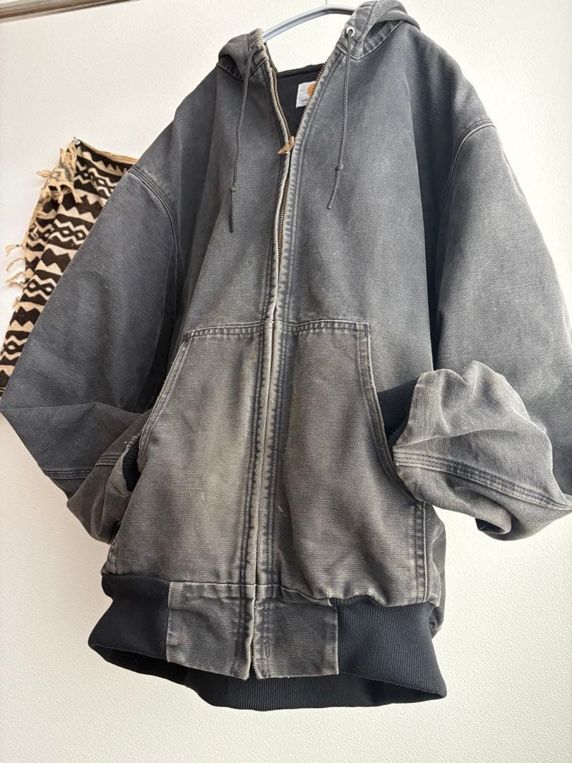 希少】90s Carhartt 黒フェード アクティブジャケット USA製 - メルカリ