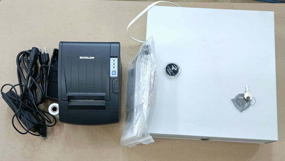 キャッシュドロア、プリンターセット