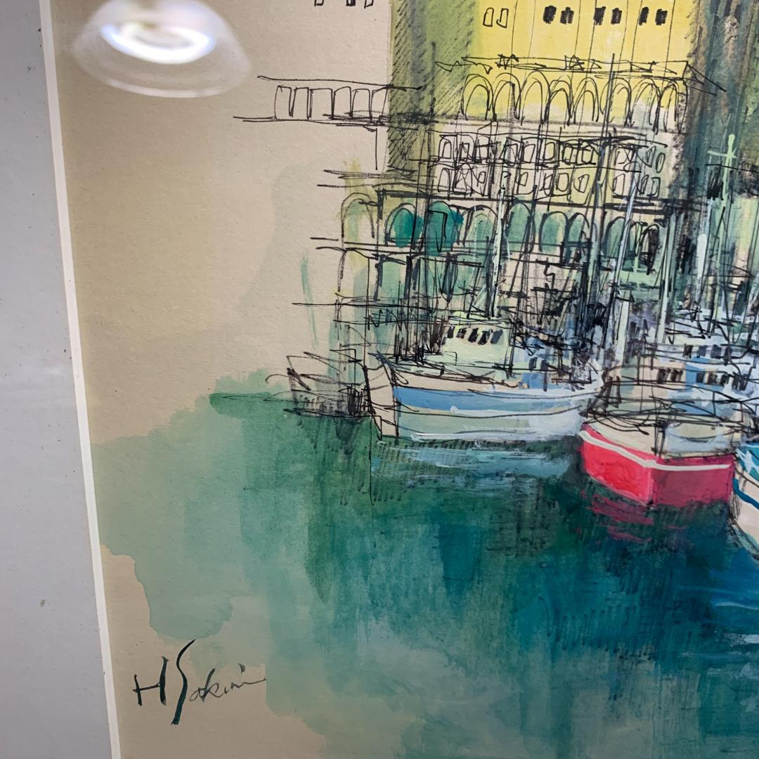 桜井 陽彦　水彩画　肉筆