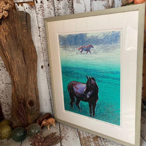 森岡完介 Kansuke MORIOKA 作*直筆サイン入り大版シルクスクリーン