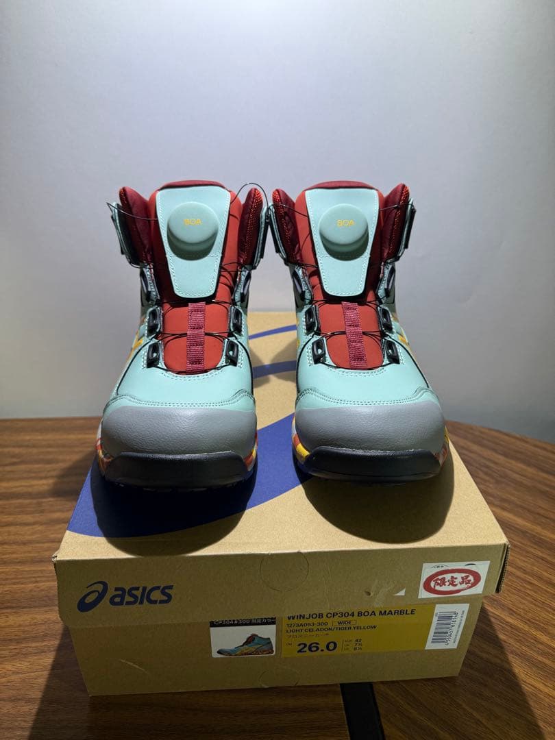 限定品asics 安全靴26.0cm CP304 BOA MARBLE