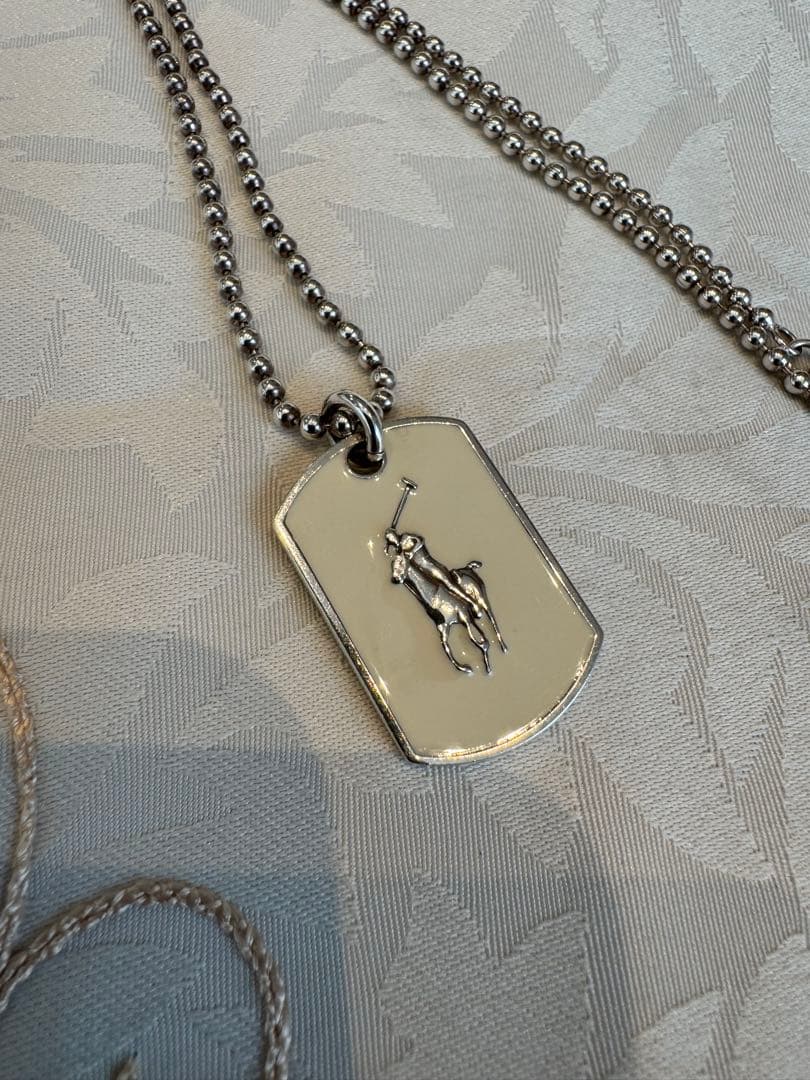 ラルフローレン Ralph Lauren ドッグタグ ネックレス ボールチェーン